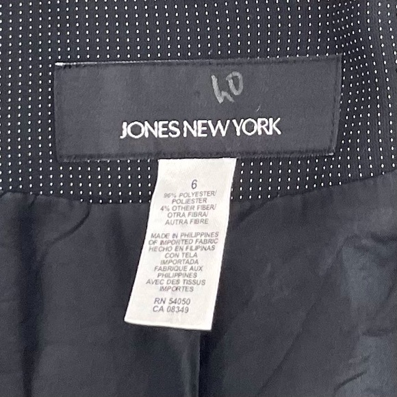 Blazer Jacket Coat Lined Jones of New York SZ 6 - Picture 7 of 7